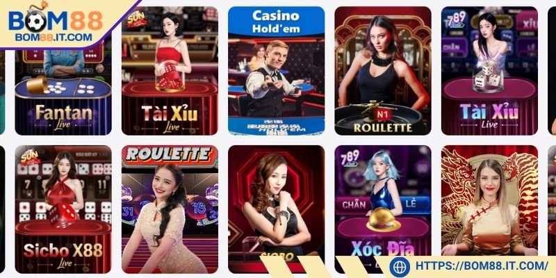 Sảnh chơi có những kiều nữ Dealer vô cùng phong thái